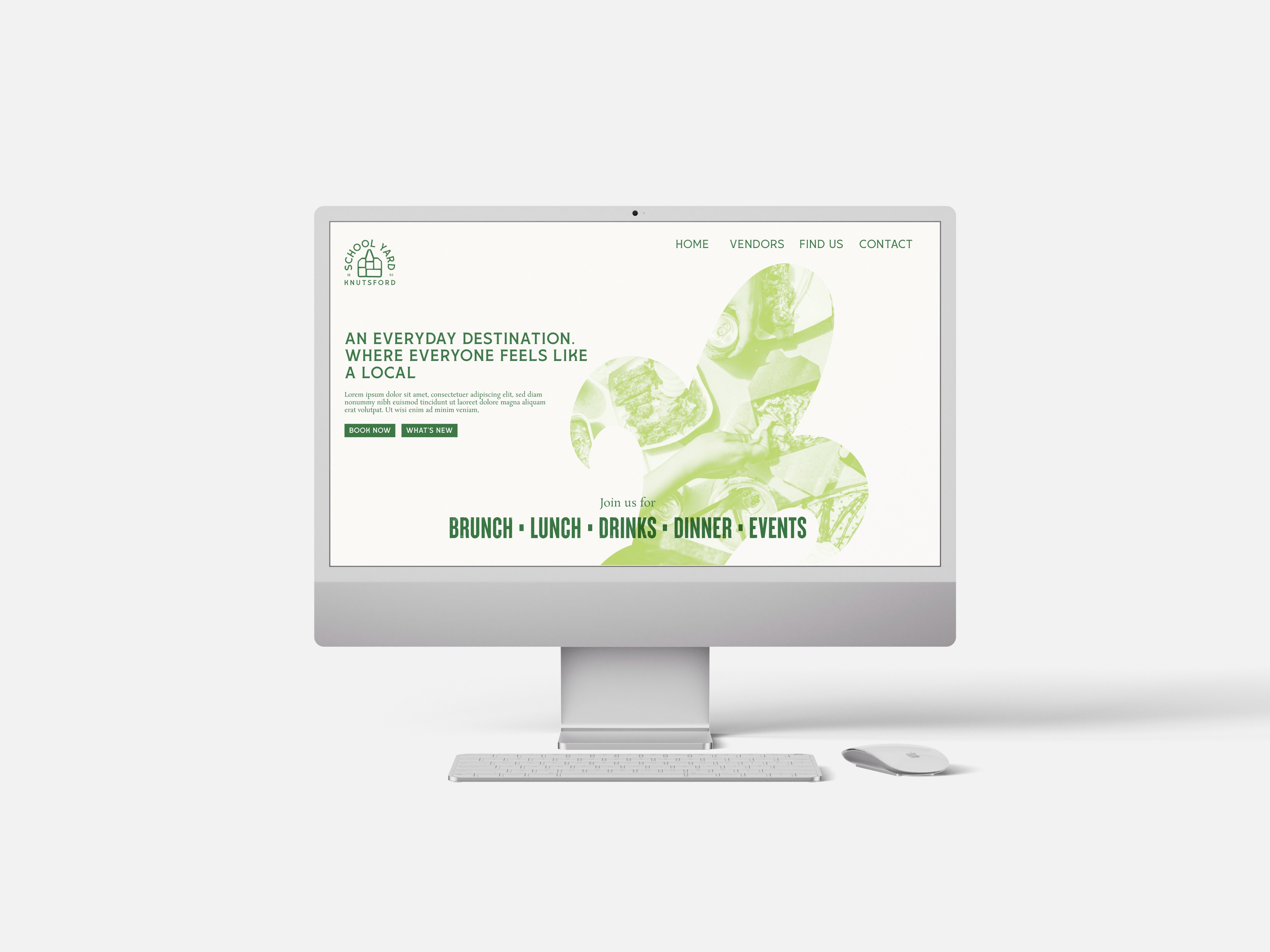 Modern home office setup with a monitor, ergonomic chair, keyboard, and indoor plants near a window with blinds.