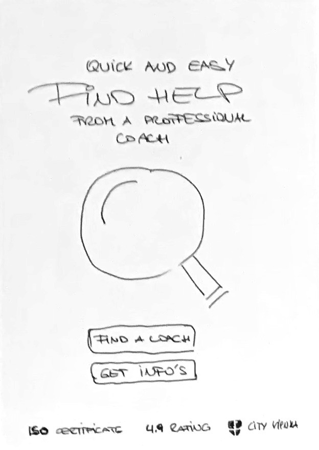 Home Screen LoFi Paper Prototype