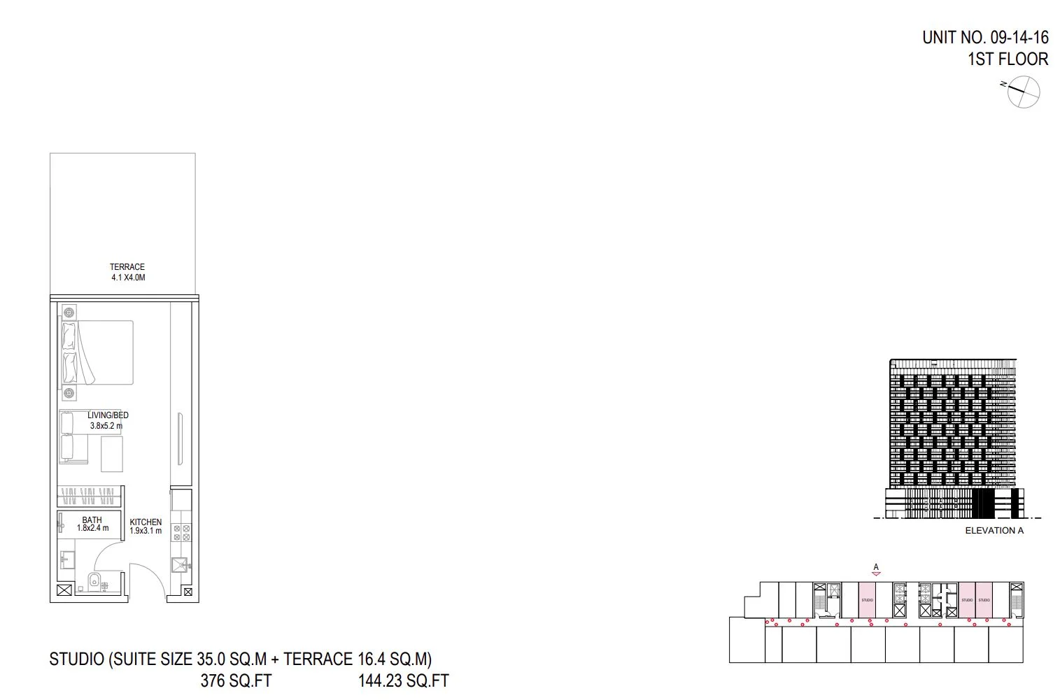 Floor Plan Studio Apartment