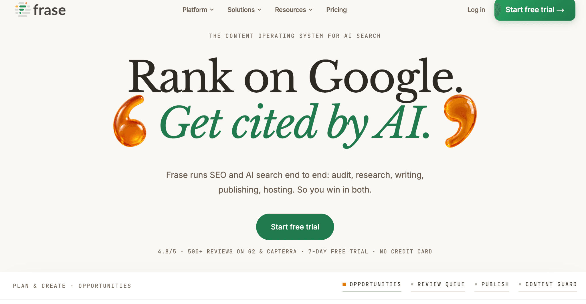 Frase - Best for Content Optimization With GEO Scoring