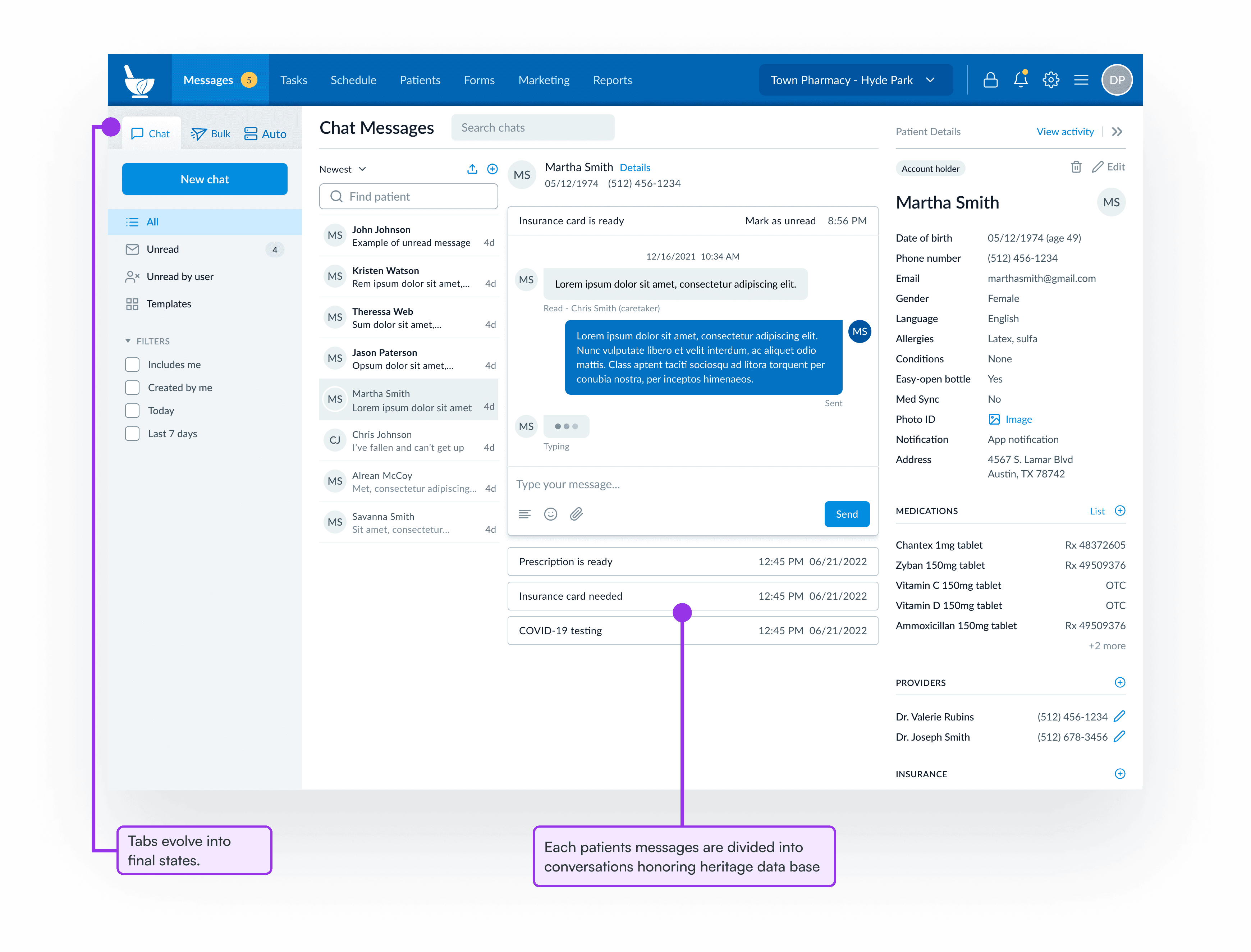 Product feature landing mockup
