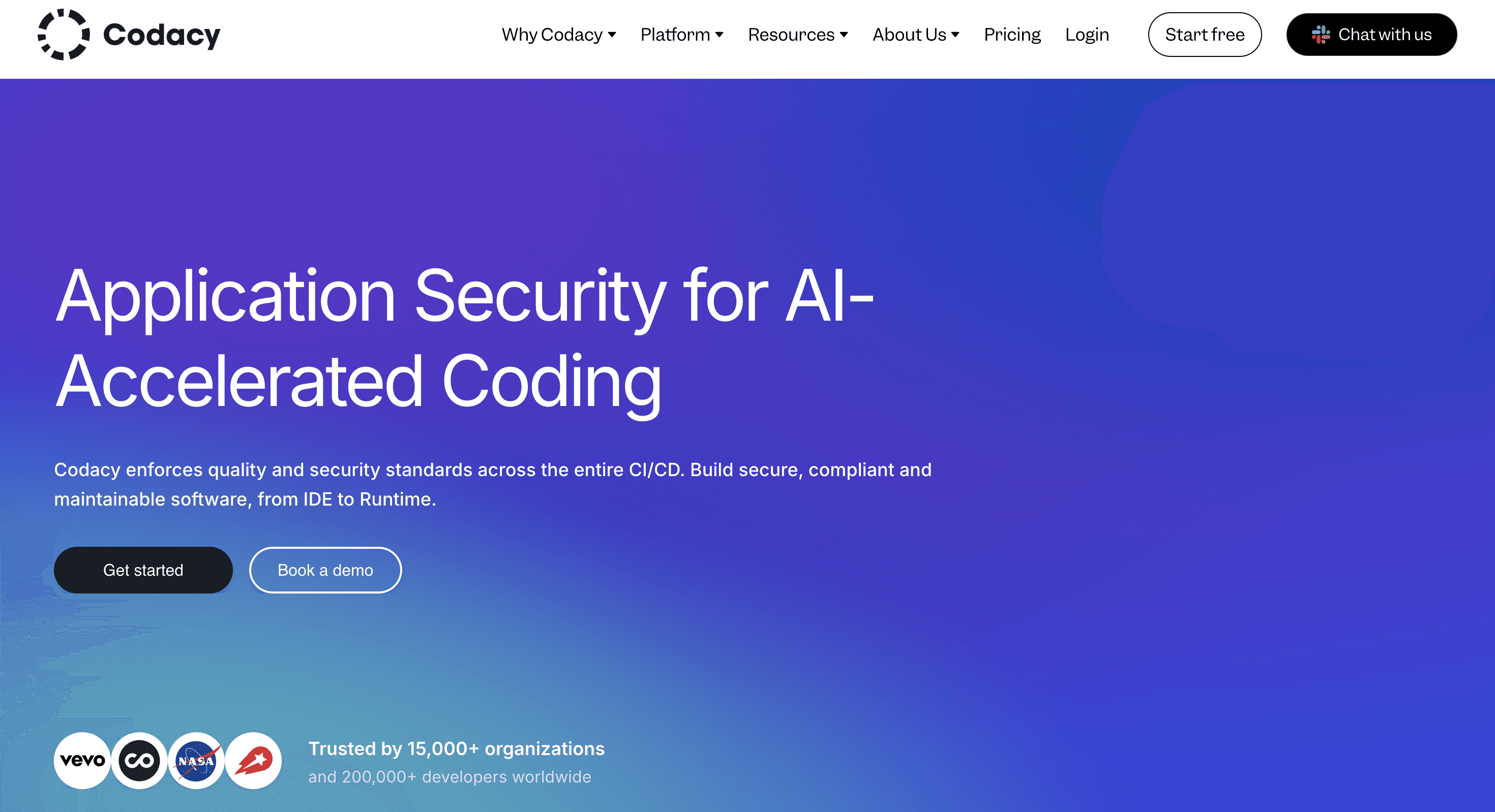 codacy ai code review platform that enforces quality and code security.