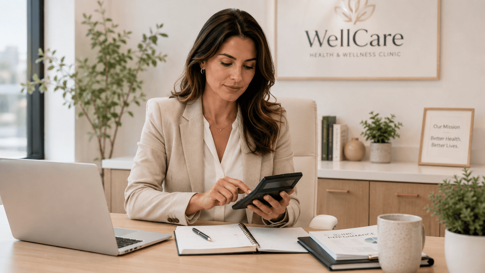 esteticista calculando imposto