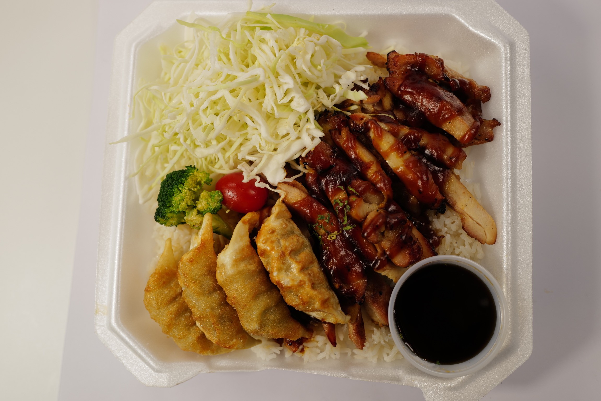 Chicken & Gyoza Teriyaki Bowl