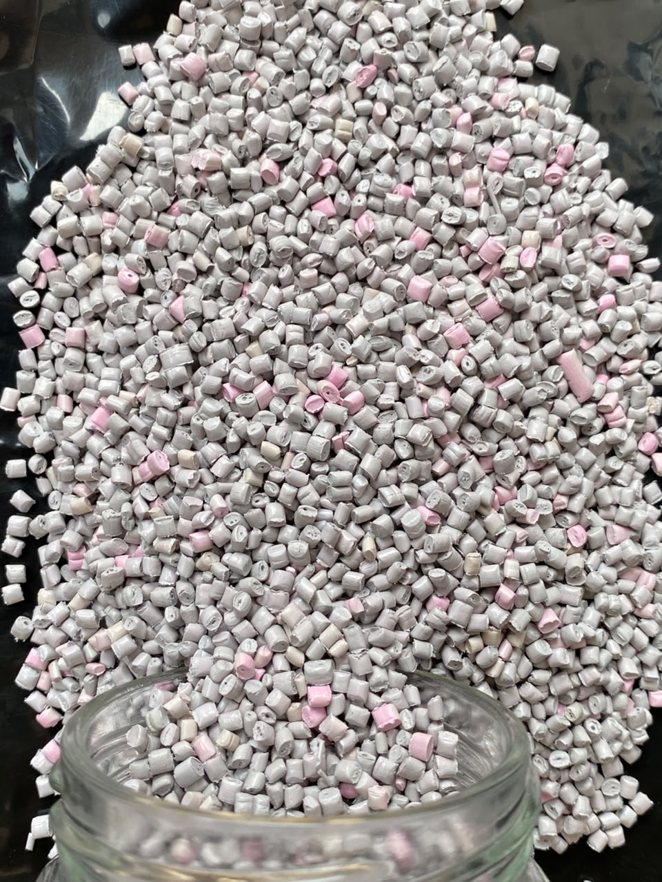 PP granules close-up