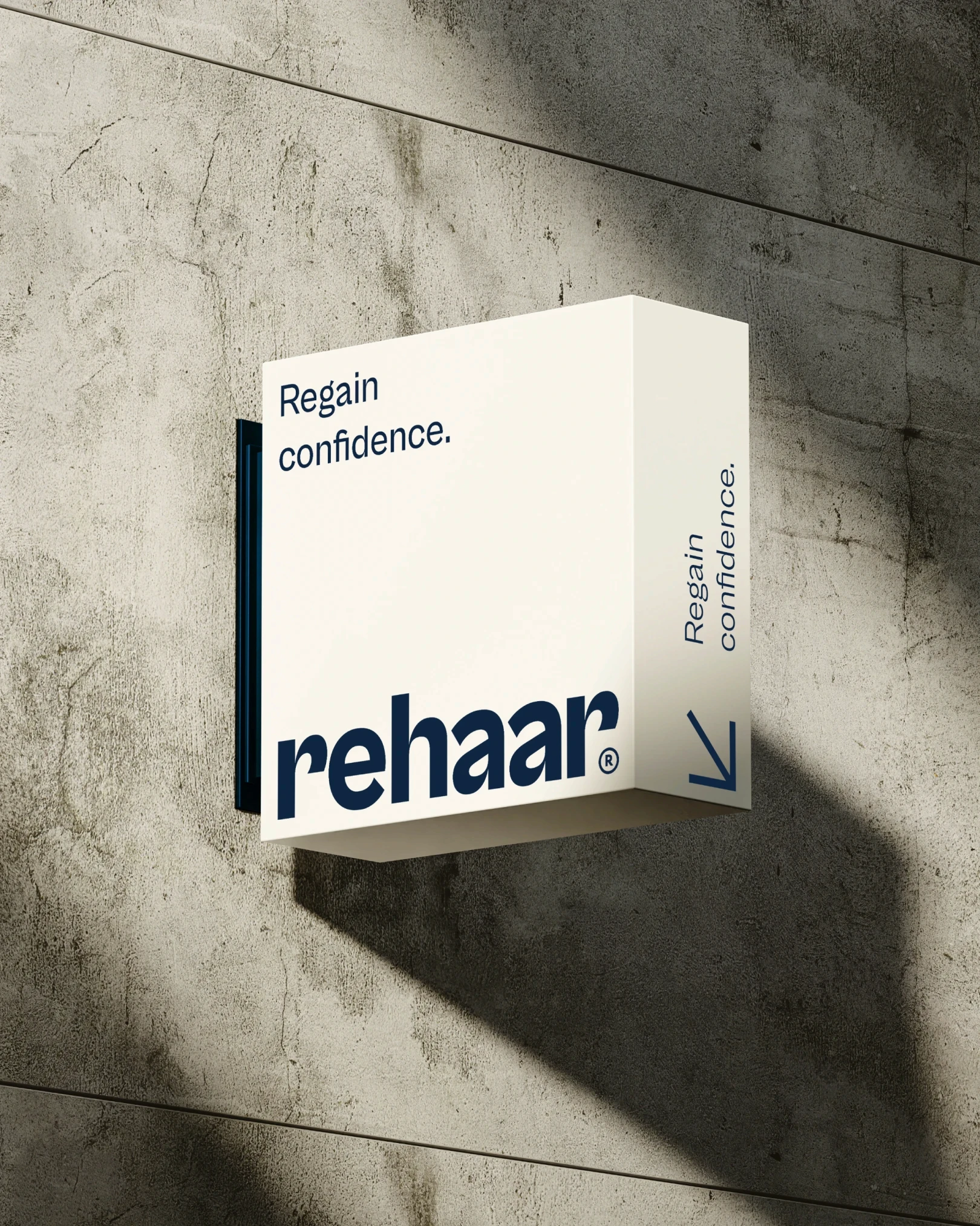 Sign with logo on a wall