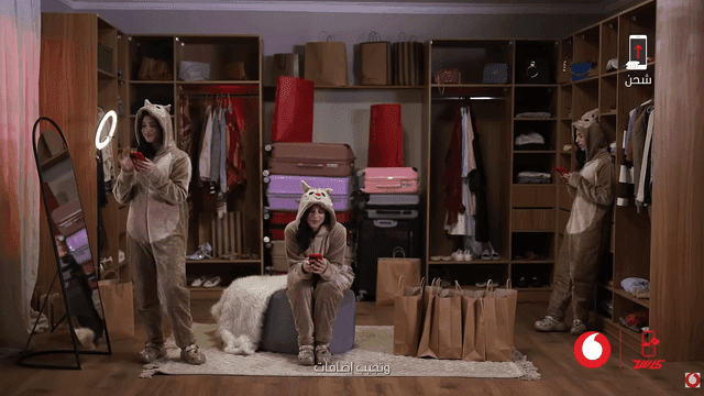 Frame from Vodafone Cash Commercial