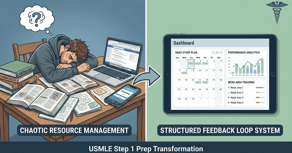 Cover: USMLE Step 1 Resources: How Daily Plan + Weak-Area Analytics Changes USMLE Prep