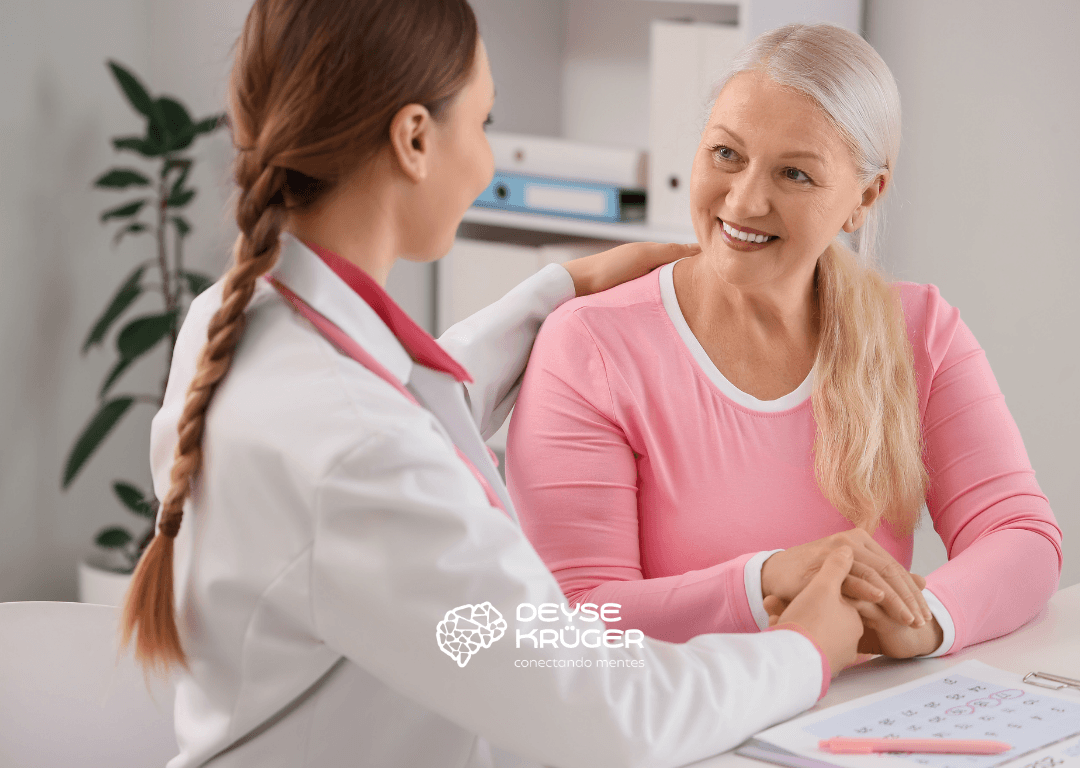 mulher em sessão de hipnoterapia