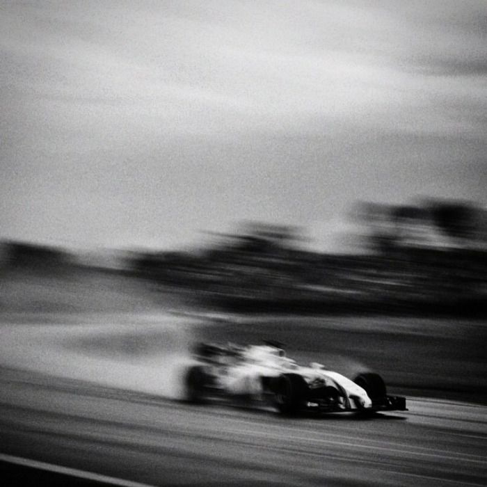 Photo of a speeding car