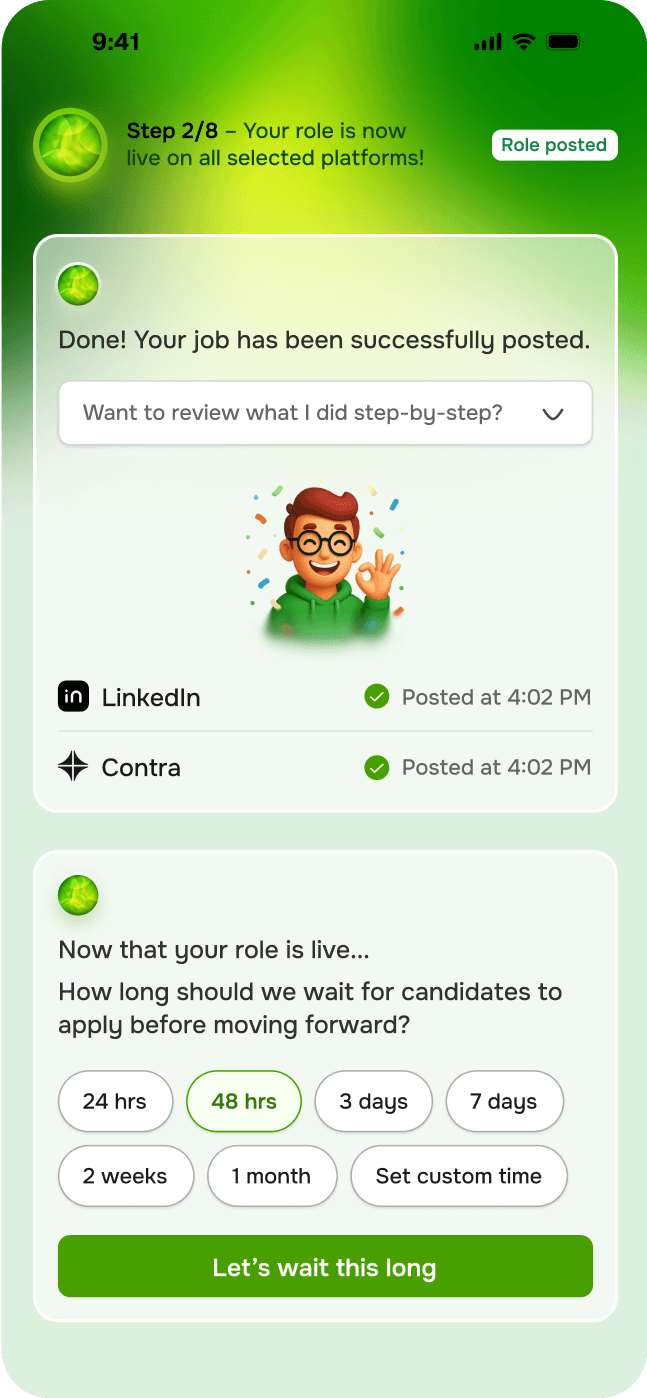 AI recruitment chat app design helping companies hire tech talent faster through automation