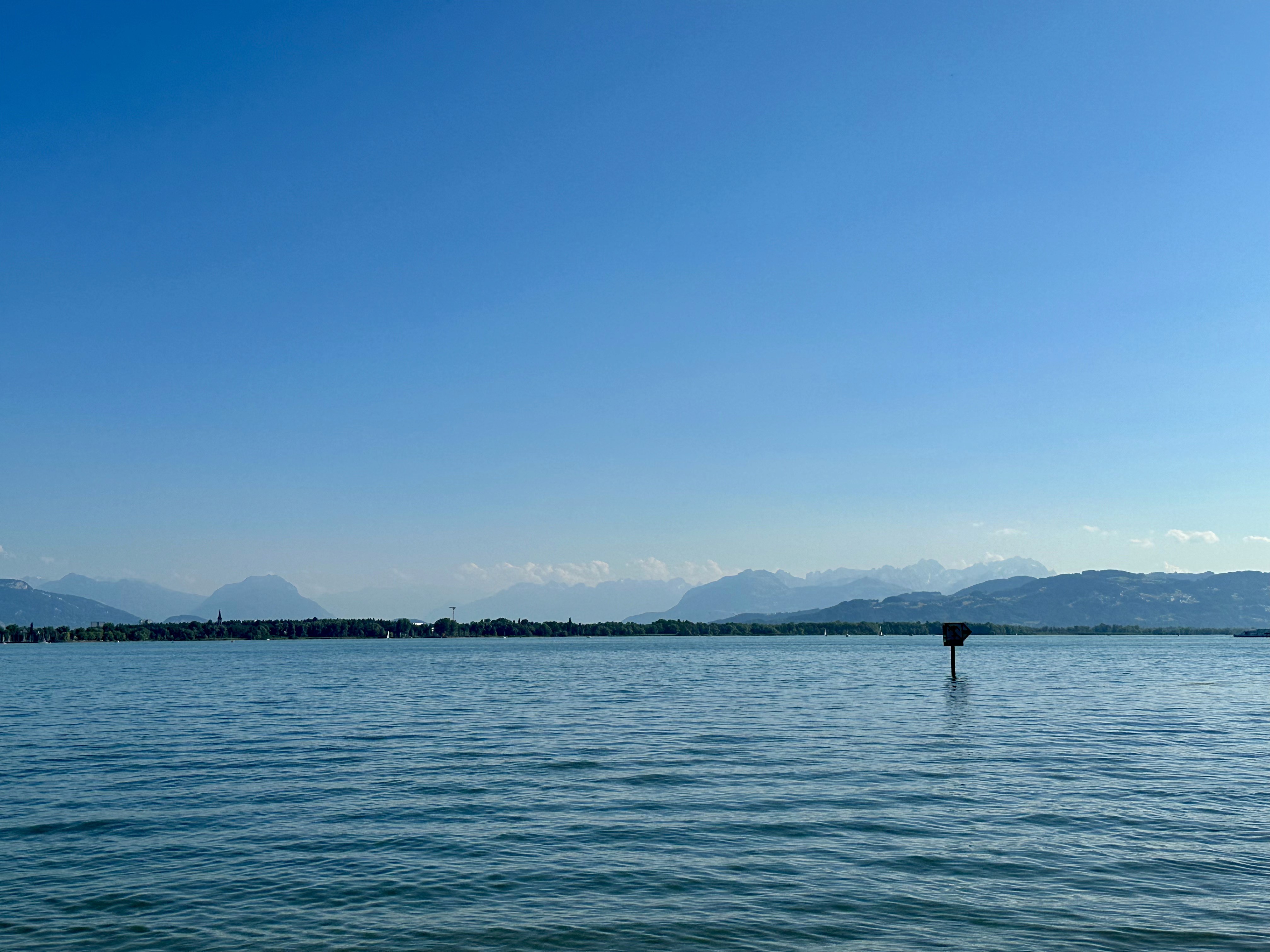lake, mountain, sky