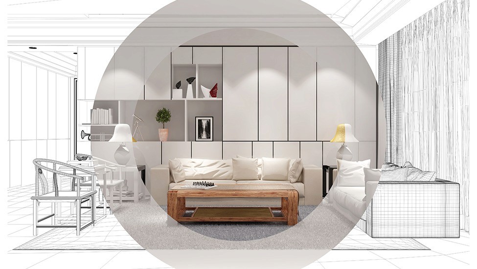 white metal frame on brown wall