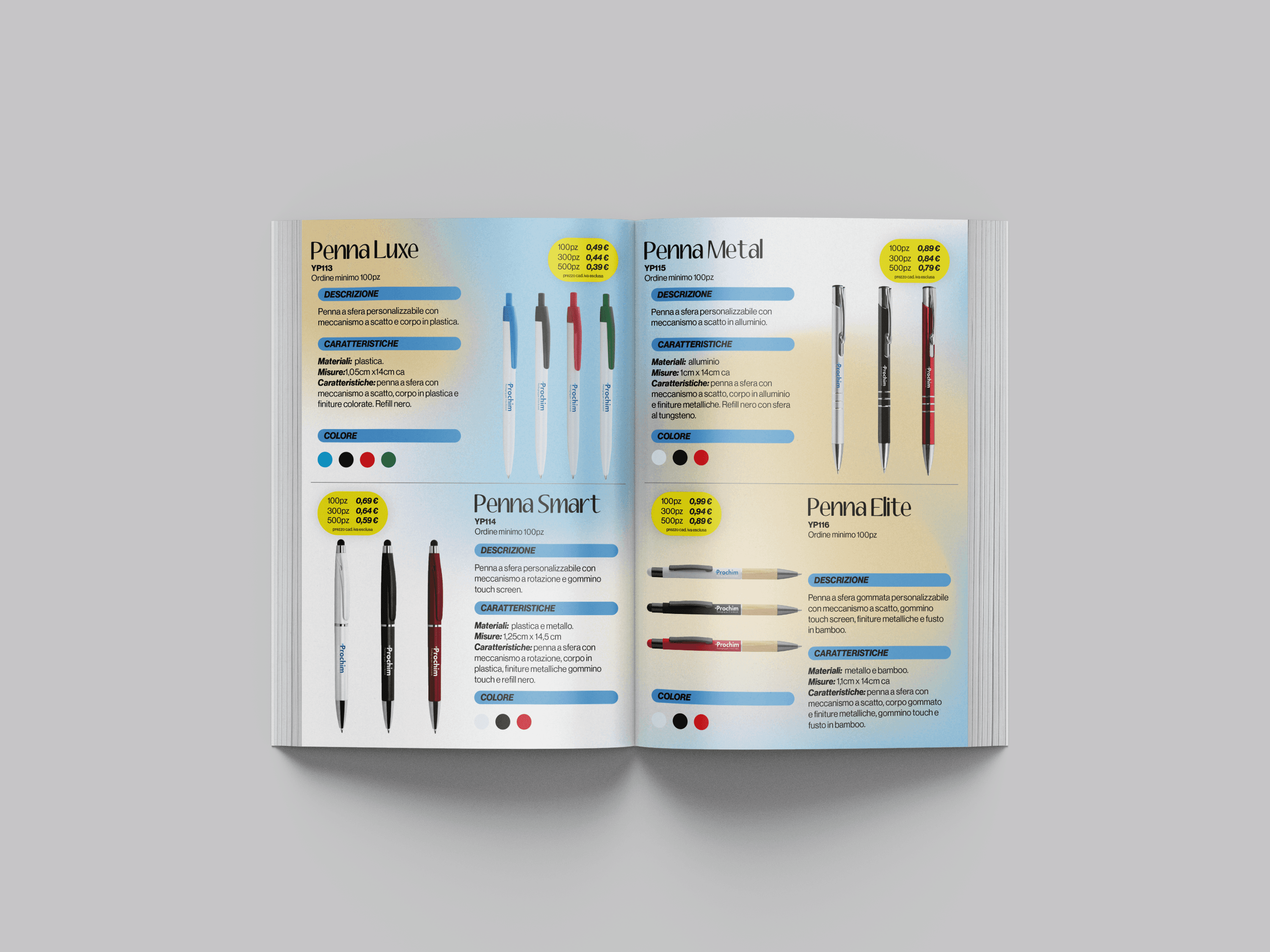 Pagina interna del catalogo