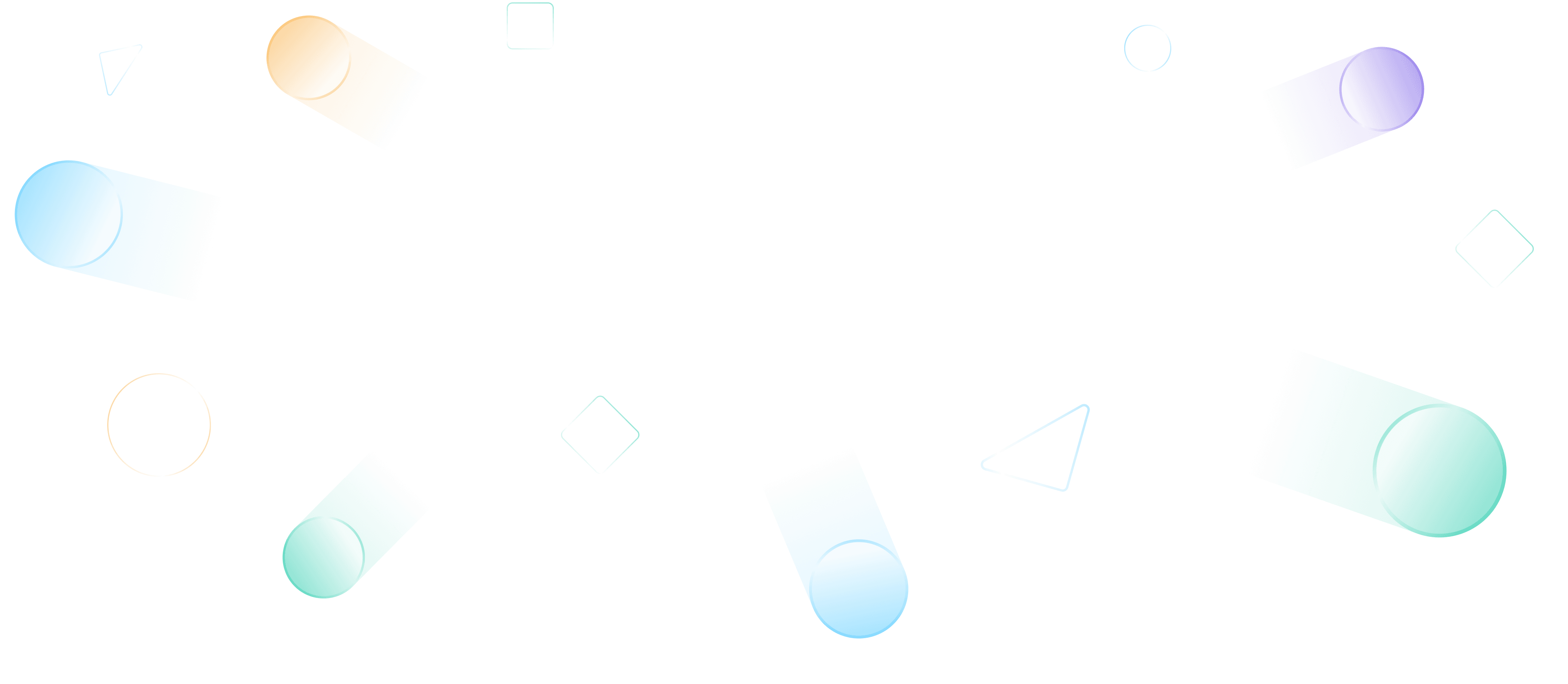 A visual of shapes creating movement for the motion design page