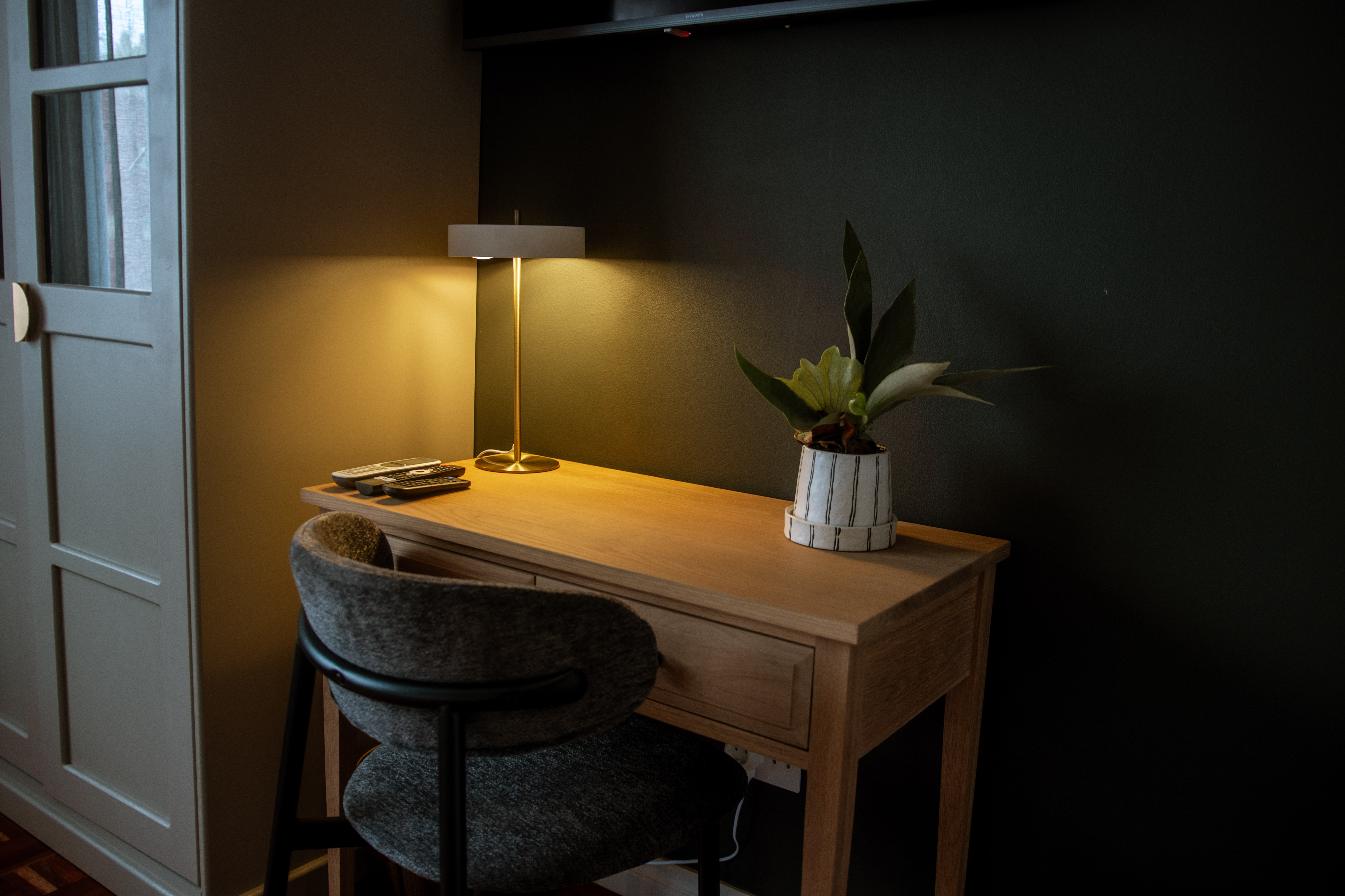 three products on a table