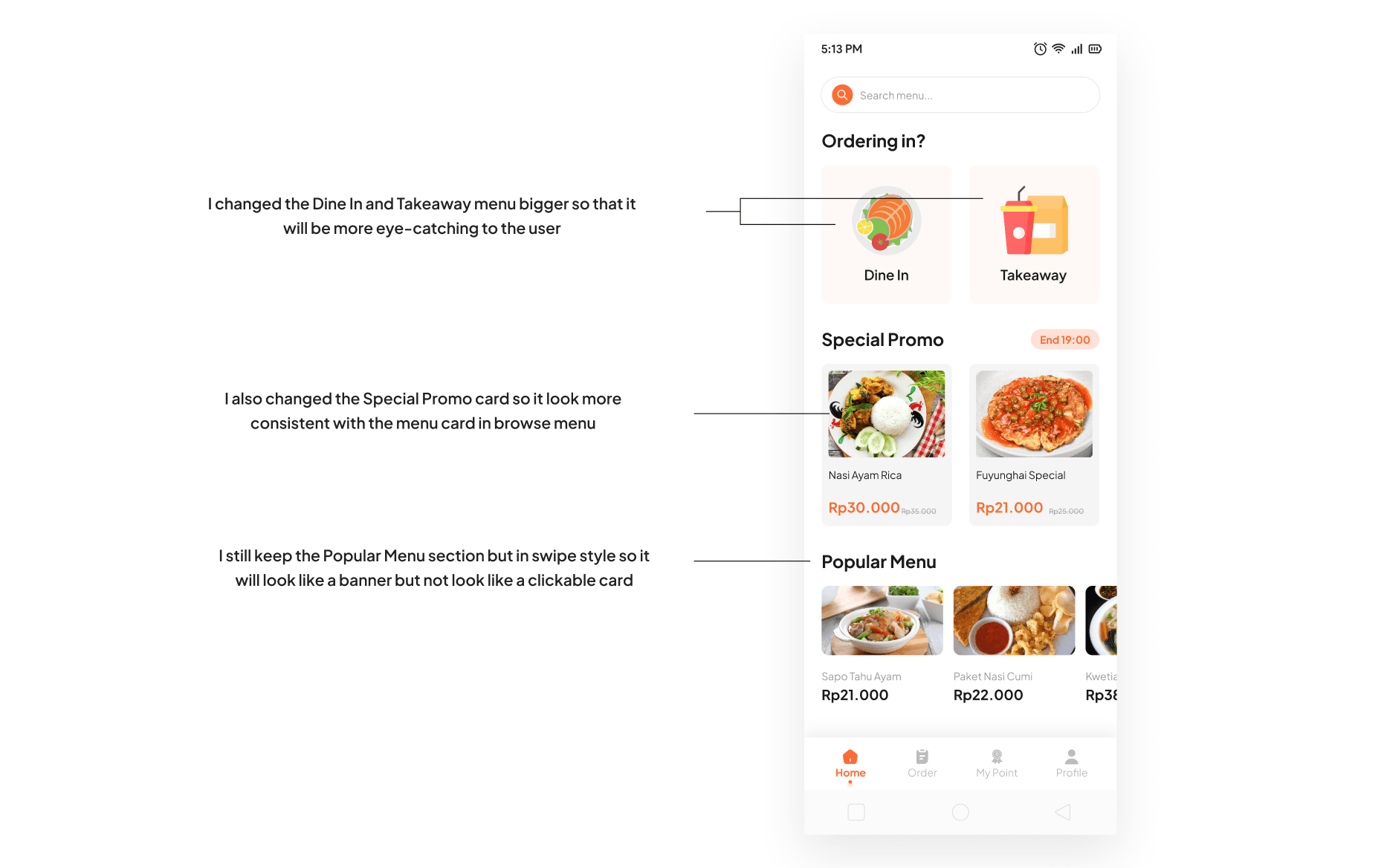 Iteration explanation for each section