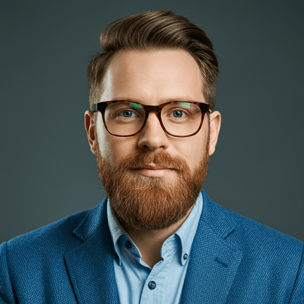 executive man frontview face
