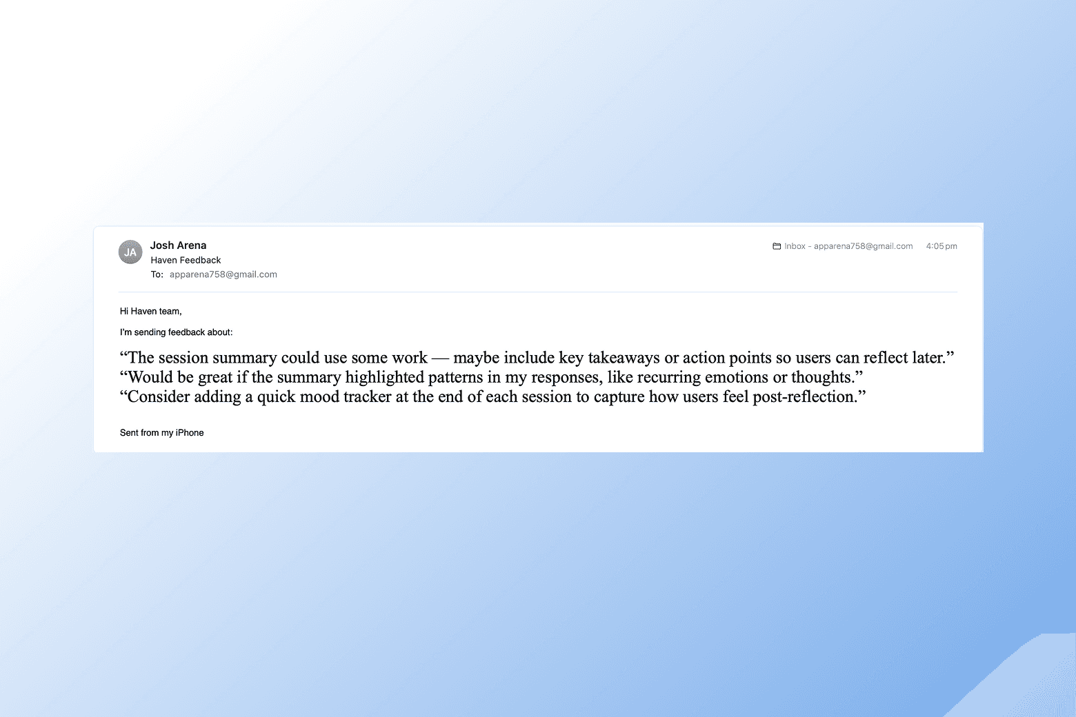 User research insights