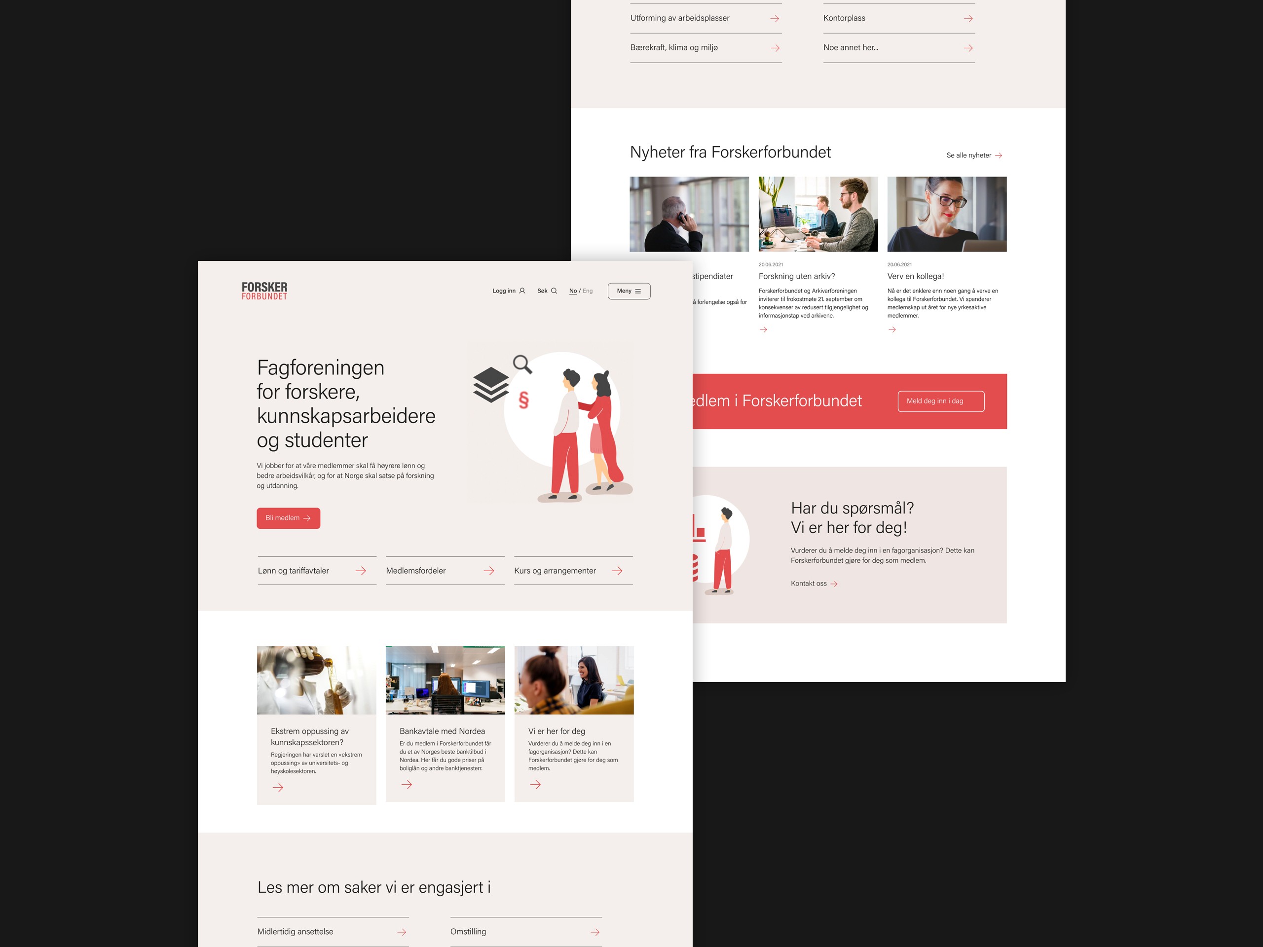 Skjerdumper av forsiden