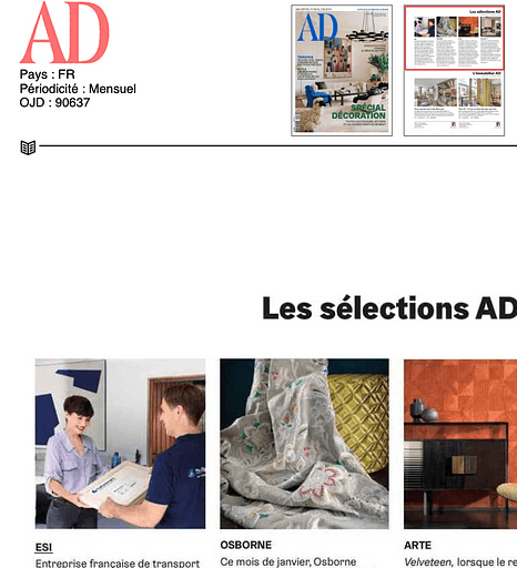 Ad magazine article screenshot