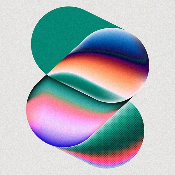 Experimental visual reflecting modern creative technology