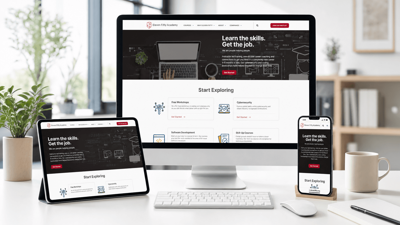 New Eleven Fifty Academy Landing Page