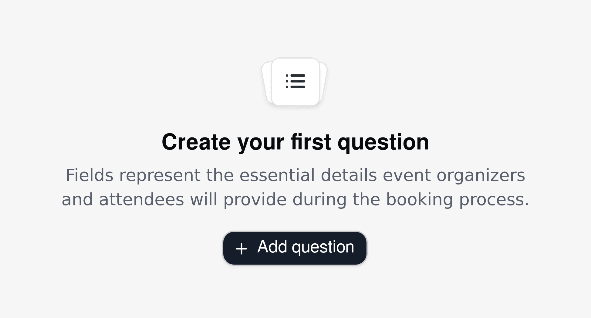 Conference center booking form creation with custom fields for event requirements.