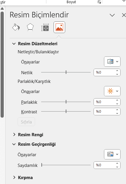 PowerPoint Resim Düzenleme