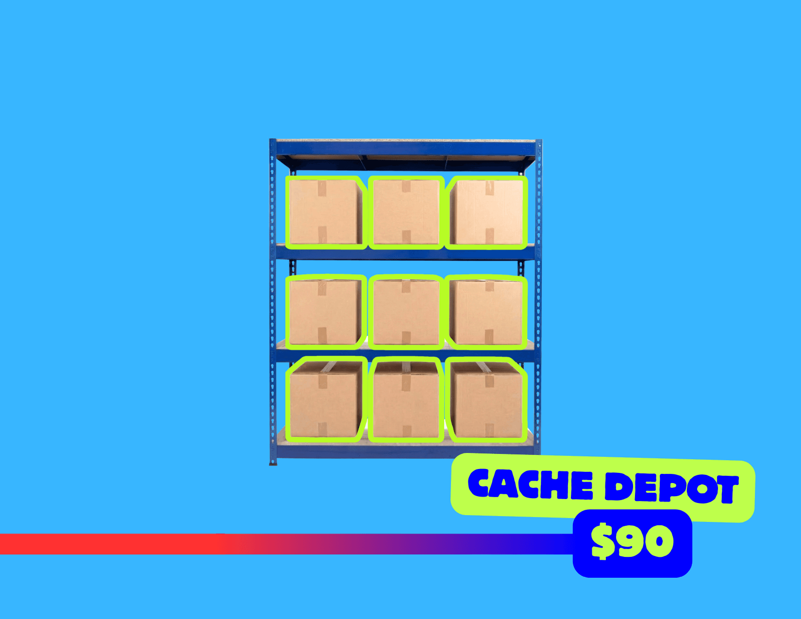 Cache Depot 5x5 storage unit