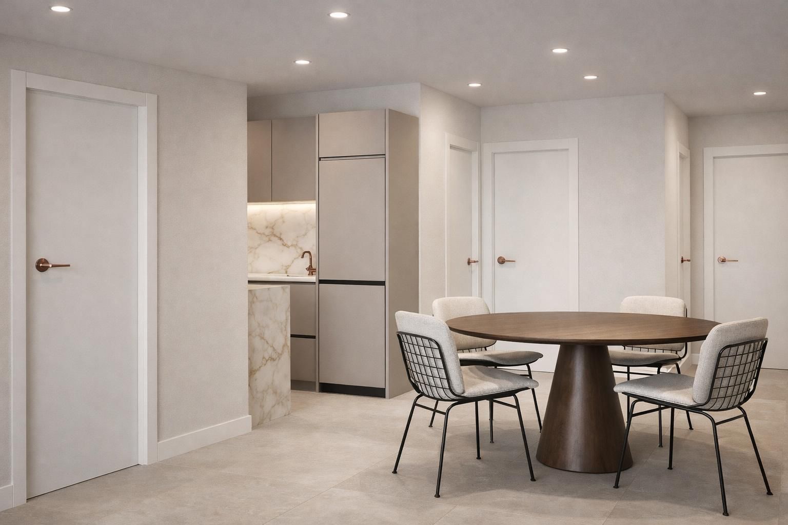 modern house on the shore