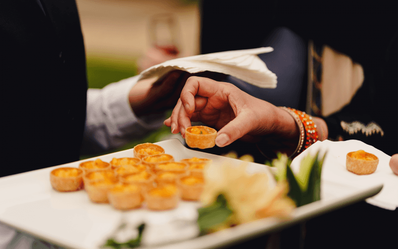Refined plated dish showcasing bespoke luxury catering by Copper Events