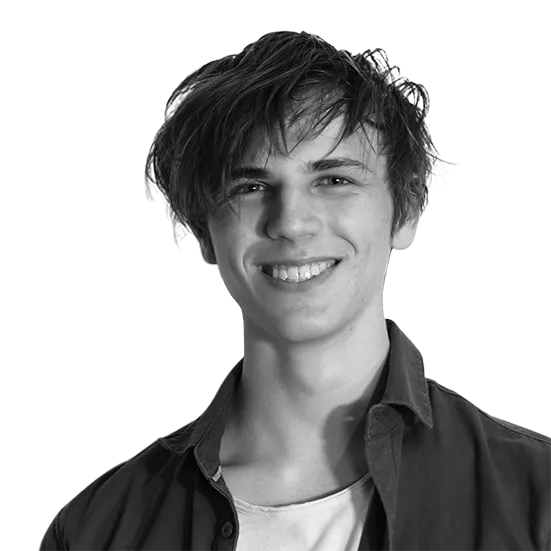 Potrait von dem Designer Luca Kluger