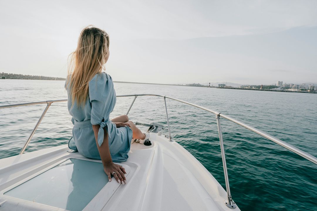 Girl on the yacht