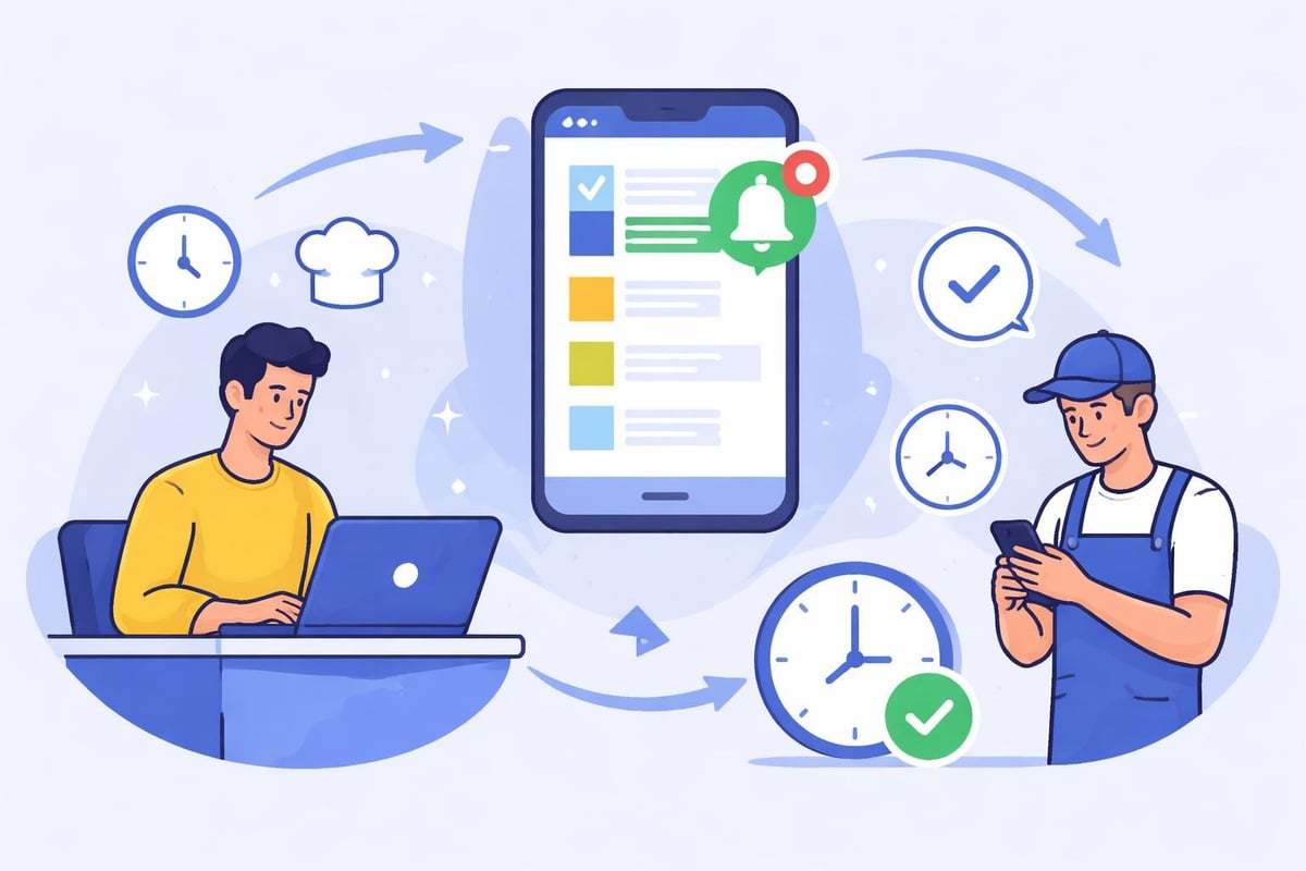 Mobile workforce management workflow