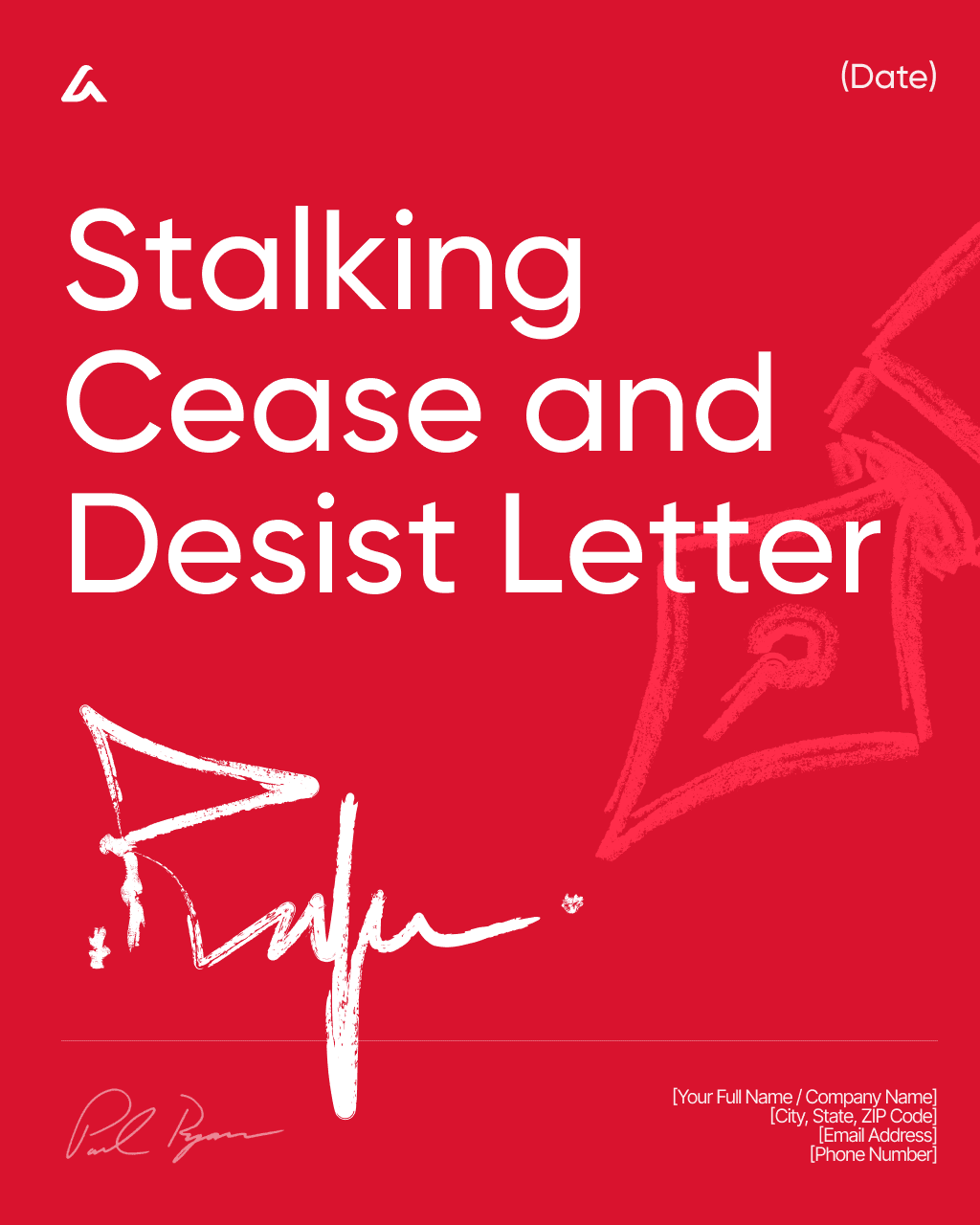 Stalking Cease and Desist Letter