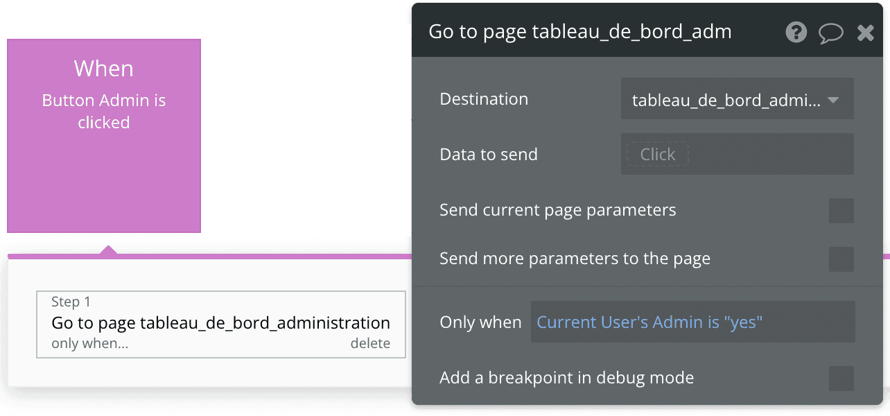 Workflow avec condition