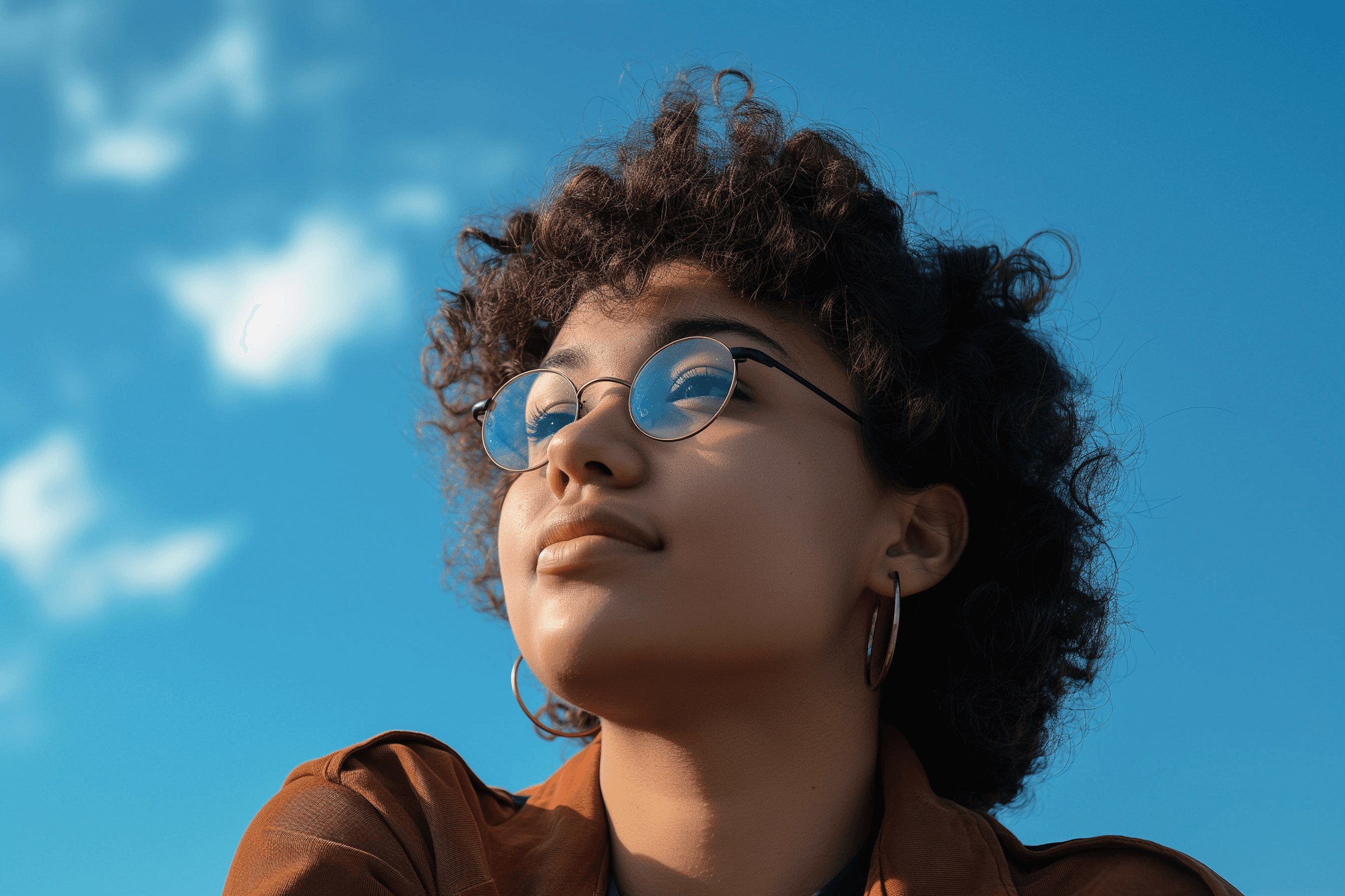 Photo of woman in glasses