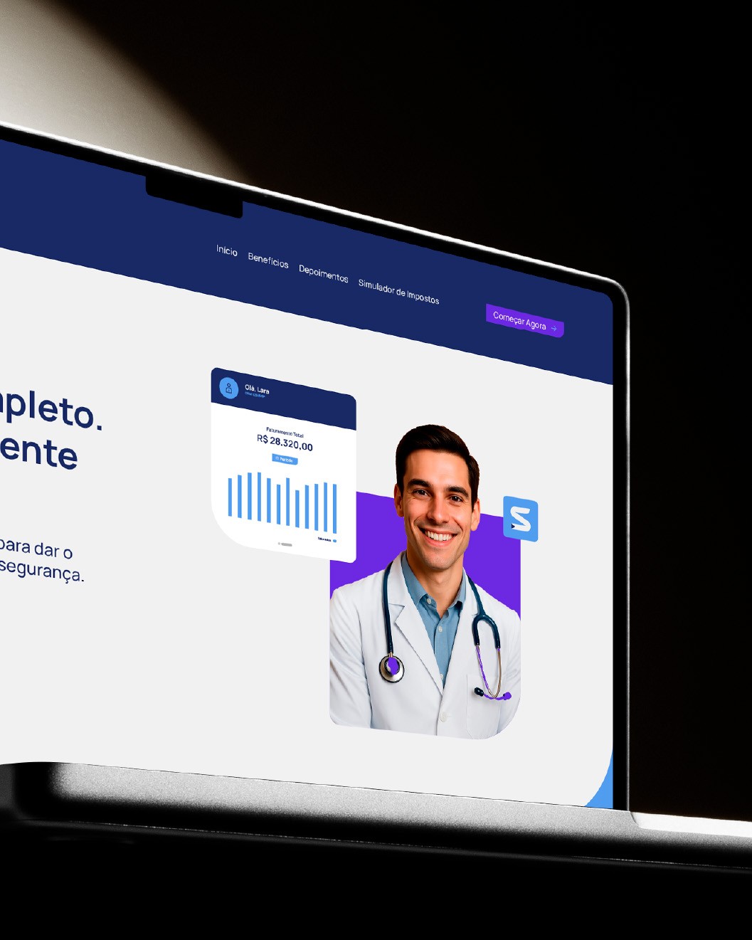 Imagem de capa do projeto de branding para a startdoc.