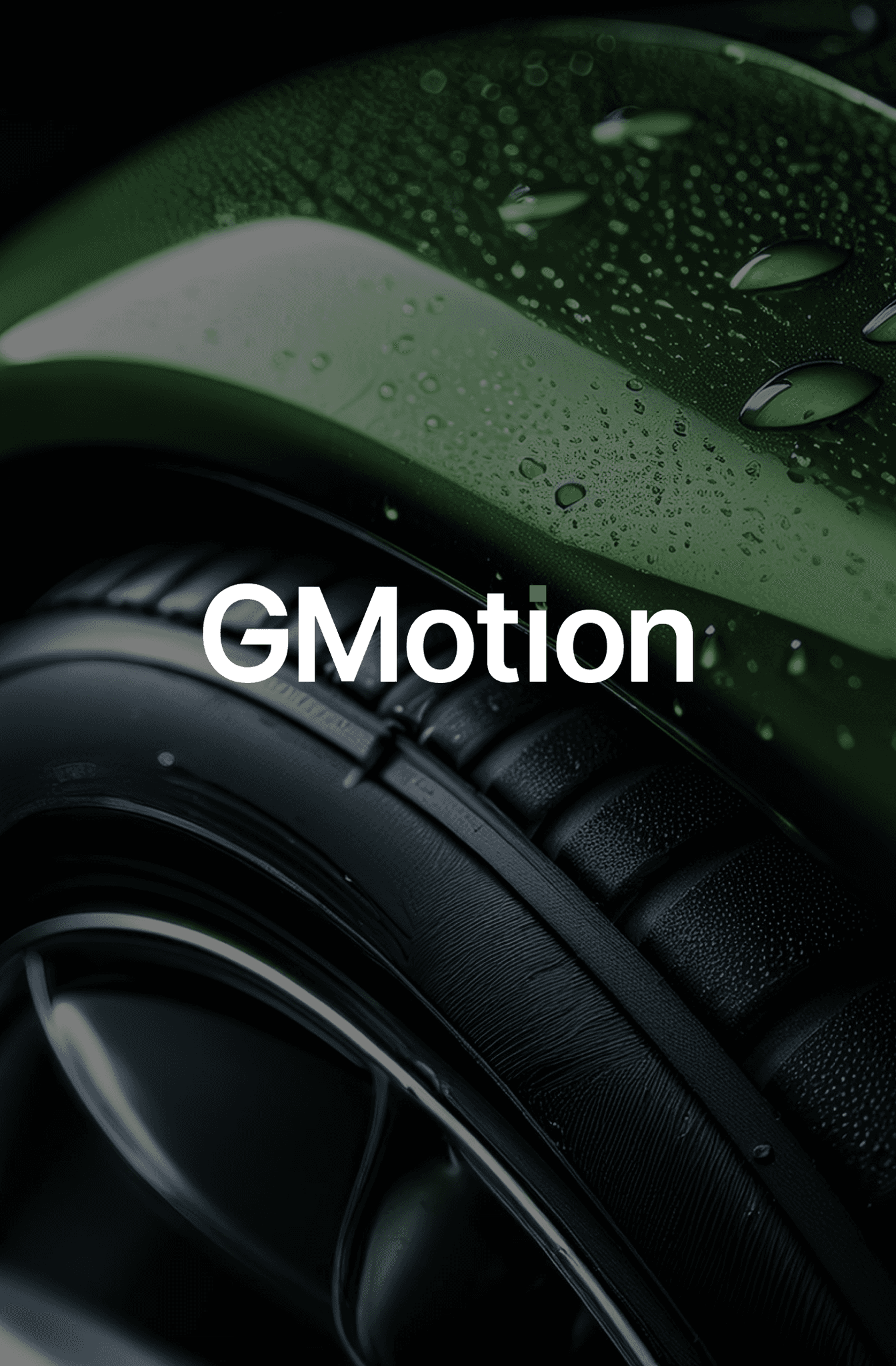 GMotion Logo Green Car Background