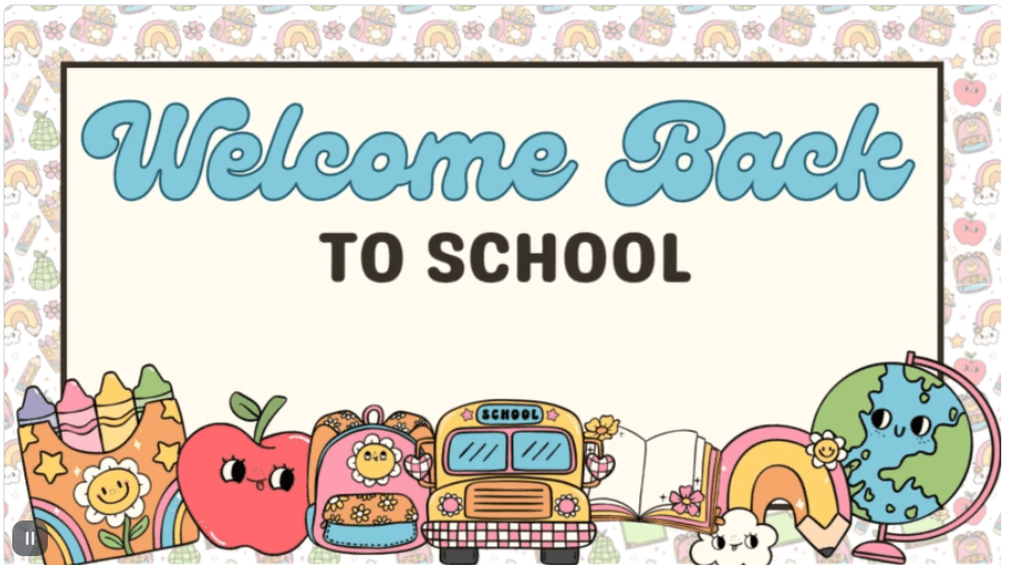 welcome back to school