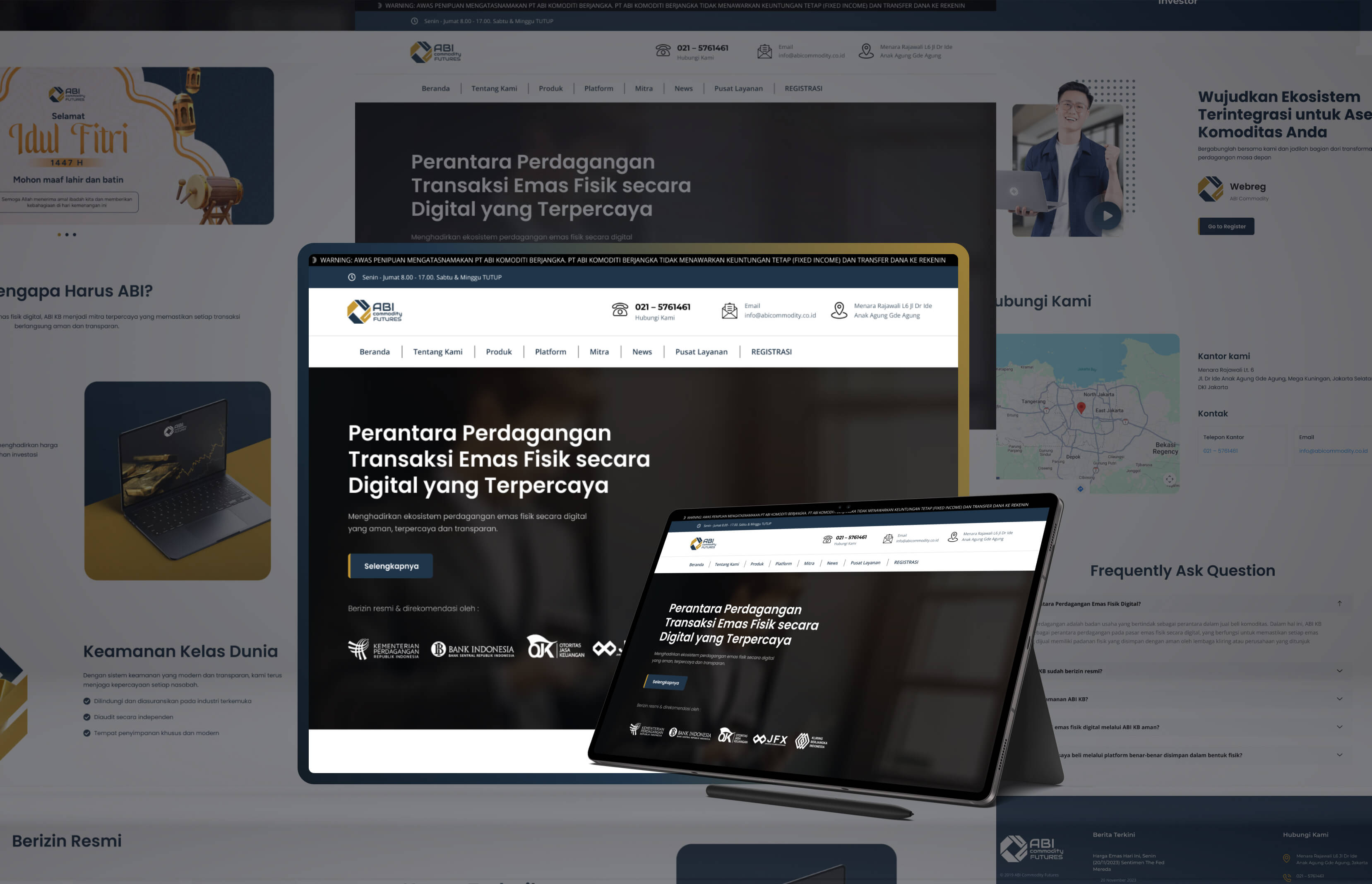 Visual Redesign ABI Website Mockup