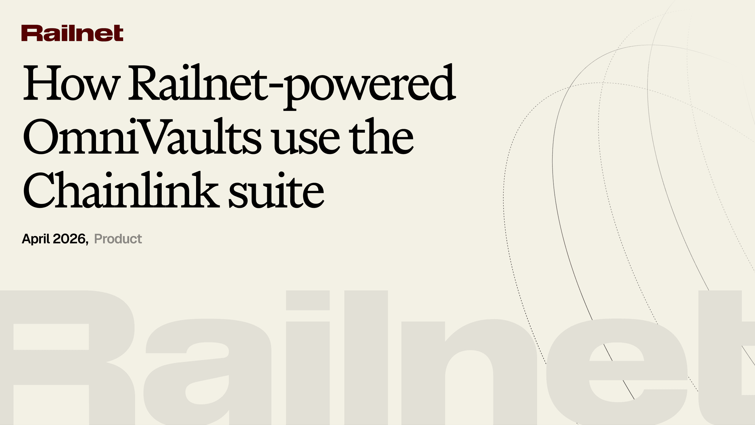 Onchain asset management at scale: how Railnet-powered OmniVaults use the Chainlink suite