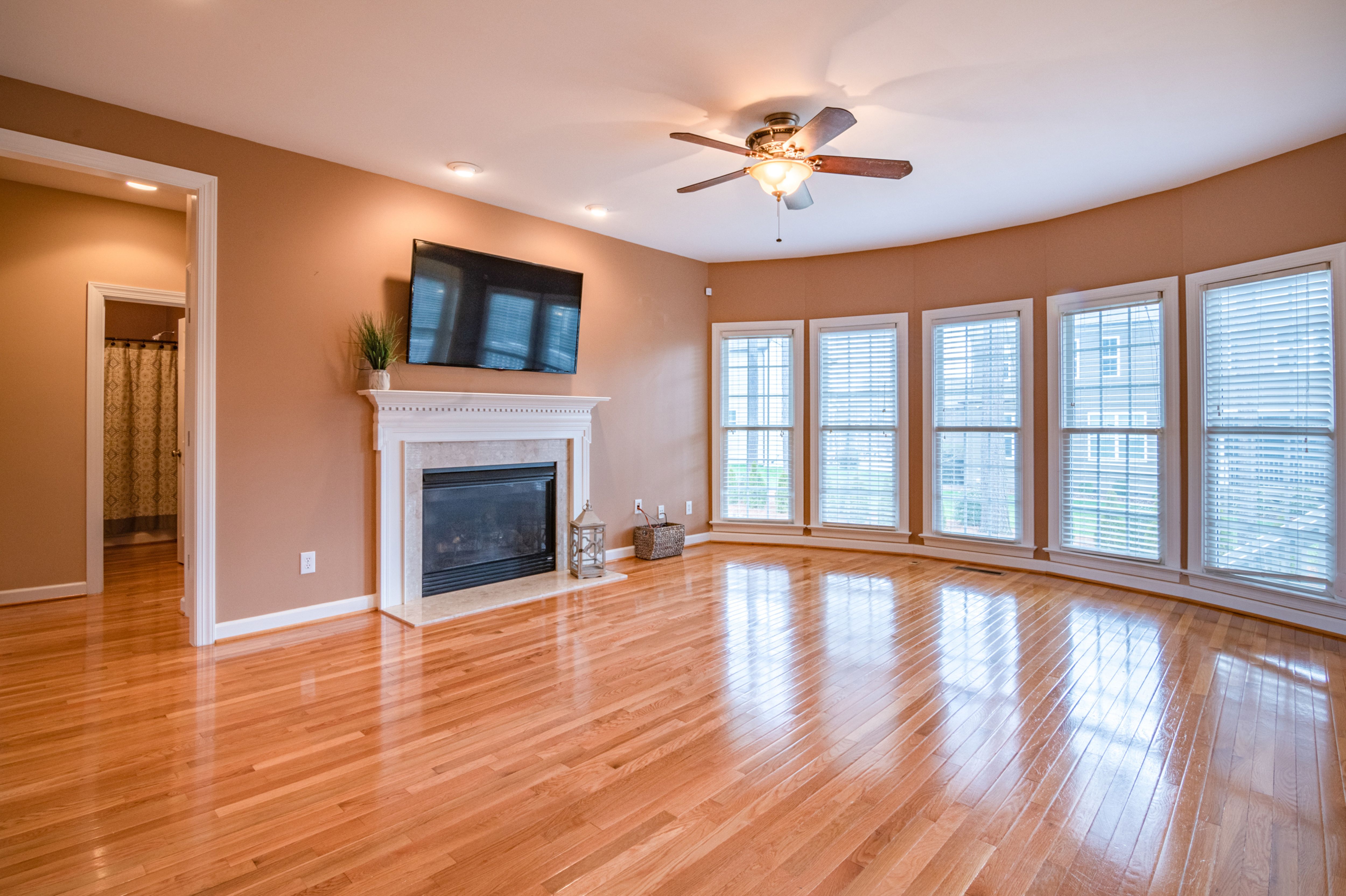 Finished flooring interior