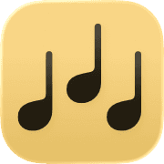 Icon of 3 music notes