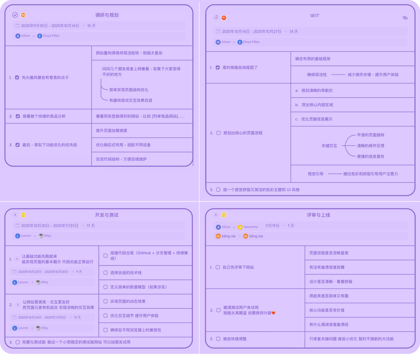 Create with AI in Xmind — turn project content into organized, actionable task breakdowns.