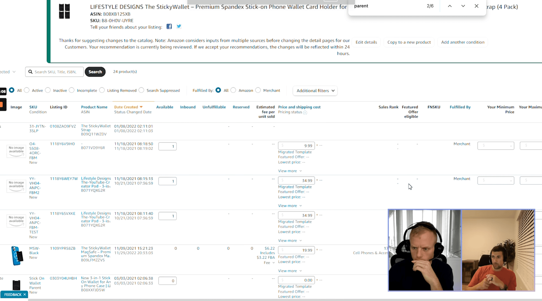 Variations effect on Amazon Backend Search Terms
