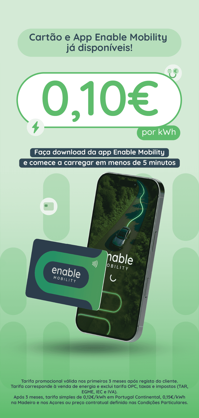 Cartão e App de Carregamento