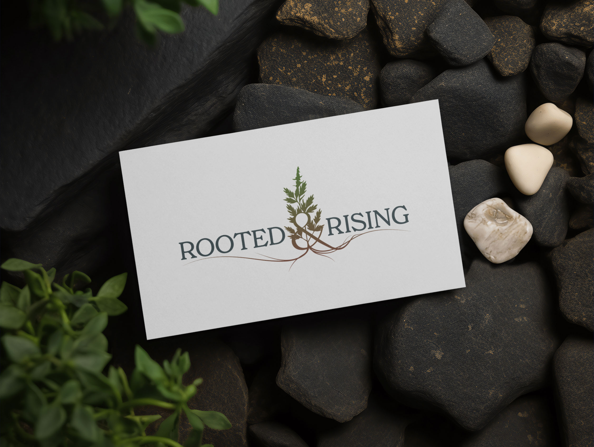 Rooted and Rising logo design