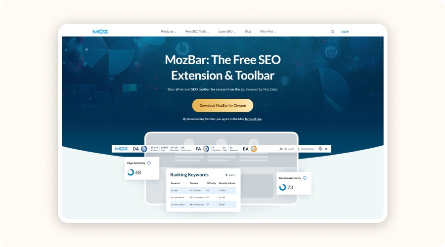 MozBar Home Page